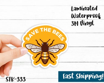 Save The Bees - Waterproof Vinyl Stickers