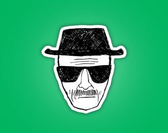 Heisenberg Breaking Bad Sticker - Funny Sticker Waterproof Laminated Vinyl
