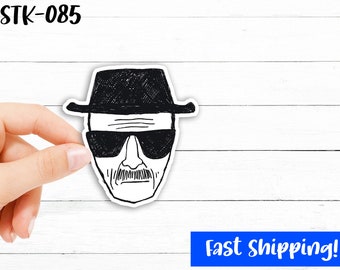 Heisenberg Breaking Bad Sticker - Funny Sticker Waterproof Laminated Vinyl