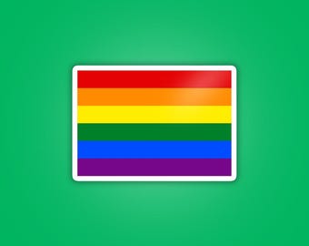 LGBT Flag Sticker - Sexual Identity - Waterproof Vinyl Stickers