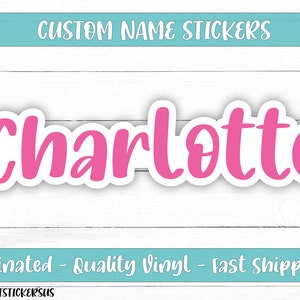 Custom Name Stickers - Put Your Name on a Custom Sticker - Personalized Name Decal