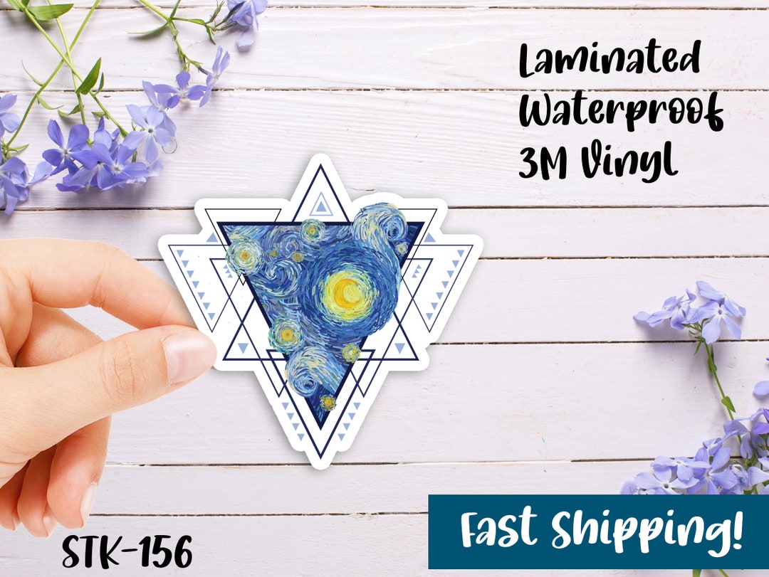 Starry Night Sticker Vincent Van Gogh Waterproof Vinyl - Etsy