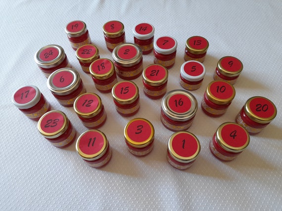 Advent Calendar Glass Advent Calendar Advent Calendar to Etsy