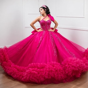 hot pink sweet 15 dresses Amarra Pink Quinceaera Dresses
