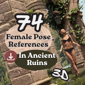 Female Pose References In Ancient Ruins Storytelling | Anatomy and Environment Study | Fantasy Concept Art Ideas for Artists