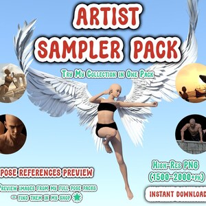 Posereferensprov – Anatomi, ljussättning, komposition (digital nedladdning i PNG)