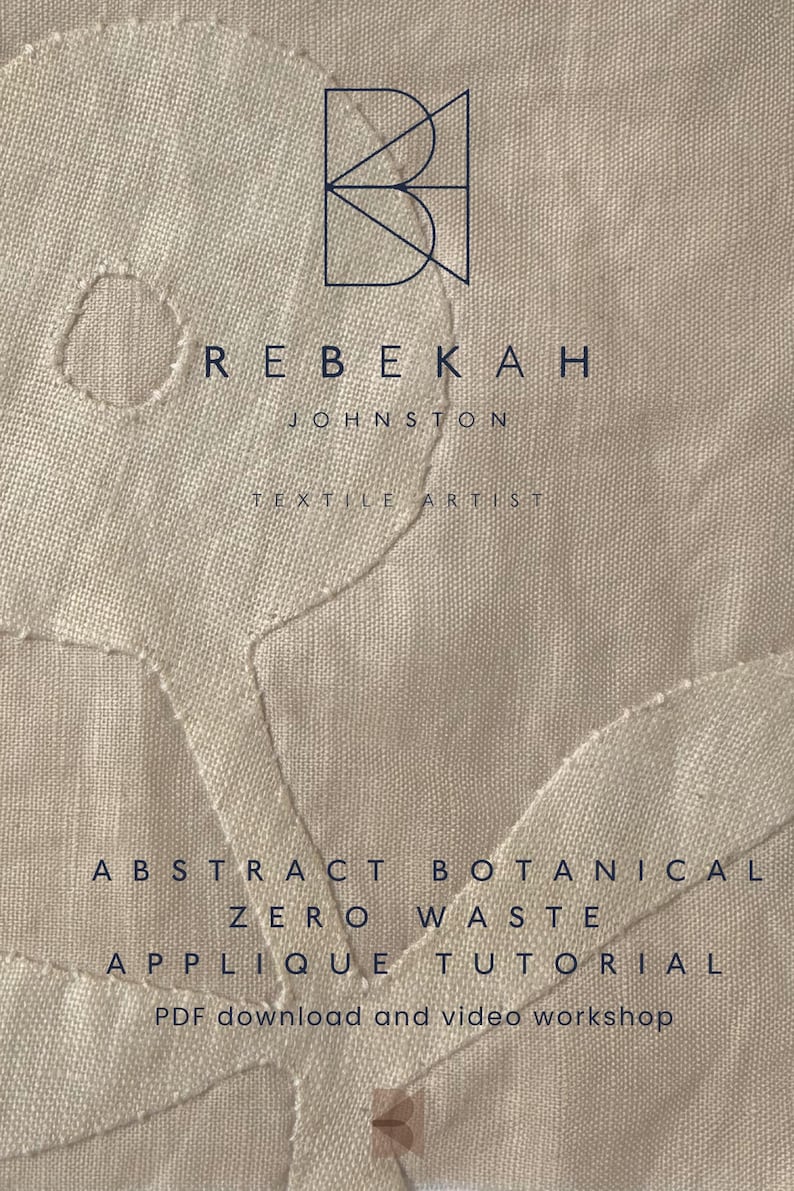 Abstract Botanical Zero Waste Needle Turn Applique Tutorial - Etsy