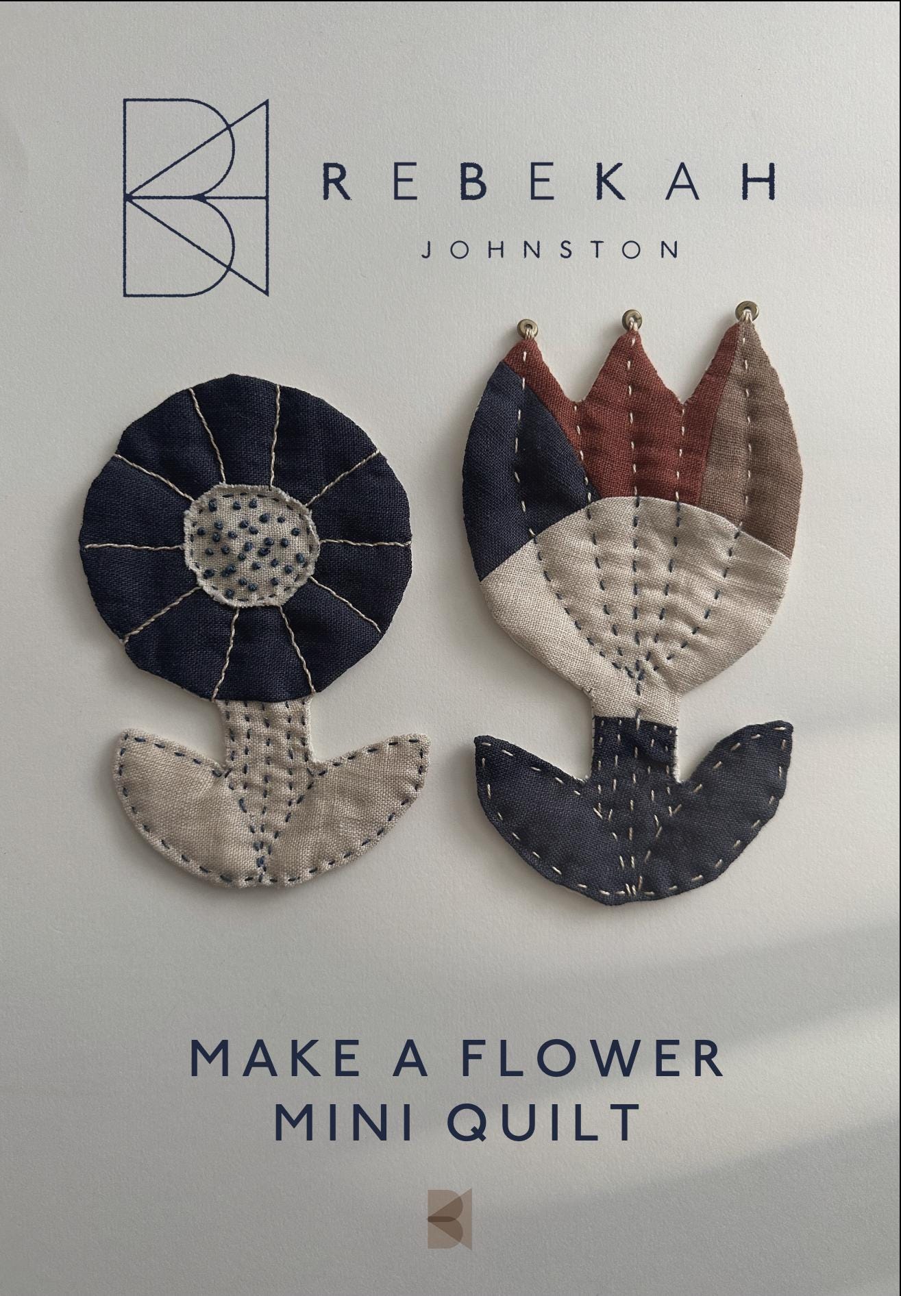 Make A Flower Mini Quilt PDF Download and Video Workshop - Etsy