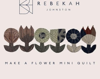 Taller de vídeo y descarga de PDF para hacer una mini colcha de flores