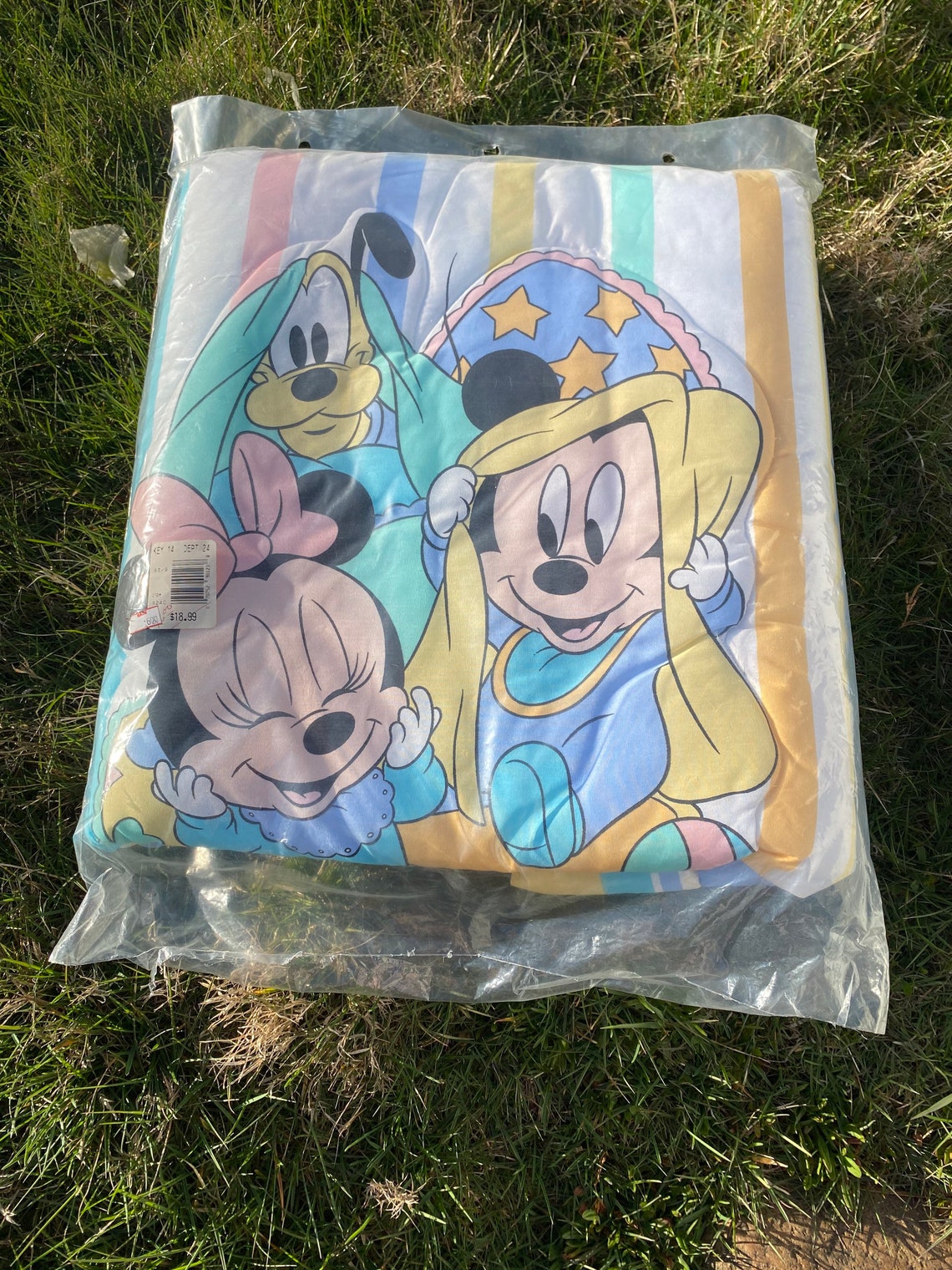 Vintage Disney Babies Crib Comforter 90s Nursery Mickey Etsy Canada