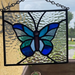 Blue Butterfly Oversized Suncatcher