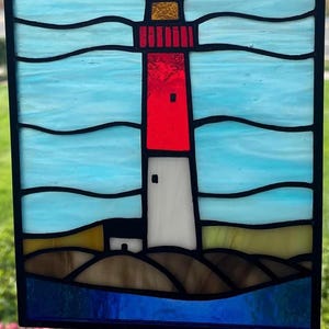 Barnegat Lighthouse (Barney) Oversized Suncatcher