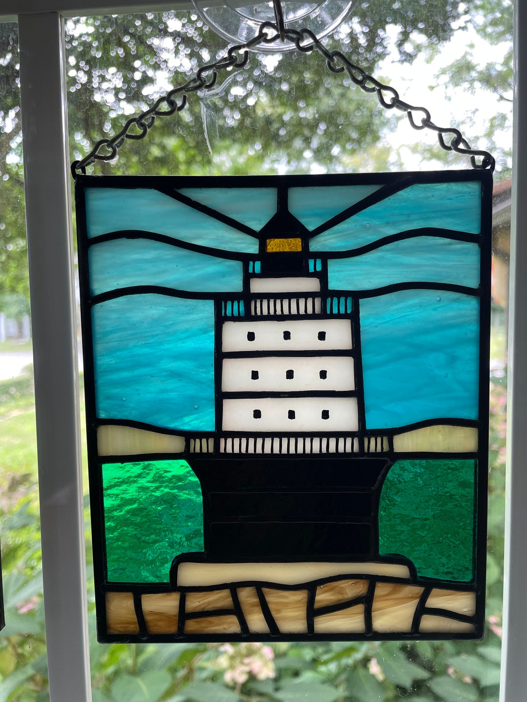 Harbor of Refuge Lighthouse, Lewes, Delaware Oversized Suncatcher Etsy