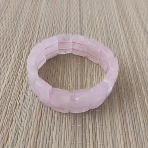 Brazilian Rose Quartz Bracelet, Elastic Accessory Made with Natural Stones