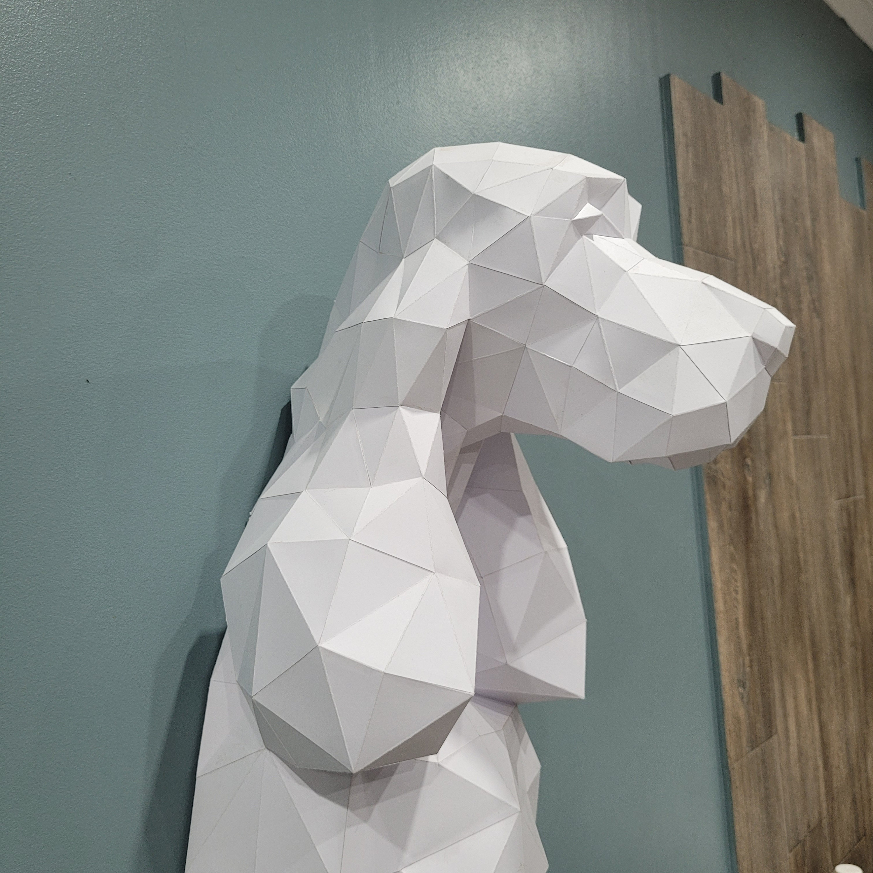 English Cocker Spaniel in 3D Papercraft. Build Your Own Paper Sculpture ...
