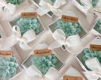 Bulk guest gifts, Lotus flower candles, Wedding Candle gift, Baby Shower Candles, Party Favors