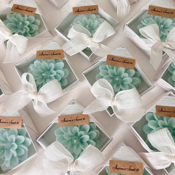 Bulk guest gifts, Lotus flower candles, Wedding Candle gift, Baby Shower Candles, Party Favors