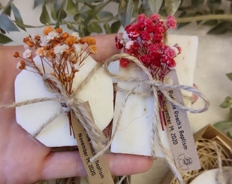 Scented Natural Soap Favors for Your Collective Guests, Personalized Baptism Gifts,