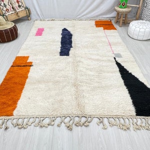 Moroccan Berber Rug Beni Ourain Rug All Wool Berber Rug Custom Area Rug ...