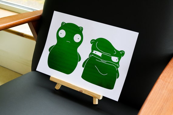 Horror Decor Beezlebob's Burgers Bob's Burgers Oni Kuchi Kopi Woodcut Prints Handmade Woodcut Horror Decor Beezlebob's Burgers Bob's Burgers Oni Kuchi Kopi Woodcut Prints Handmade Woodcut