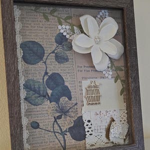 Vintage shadowbox