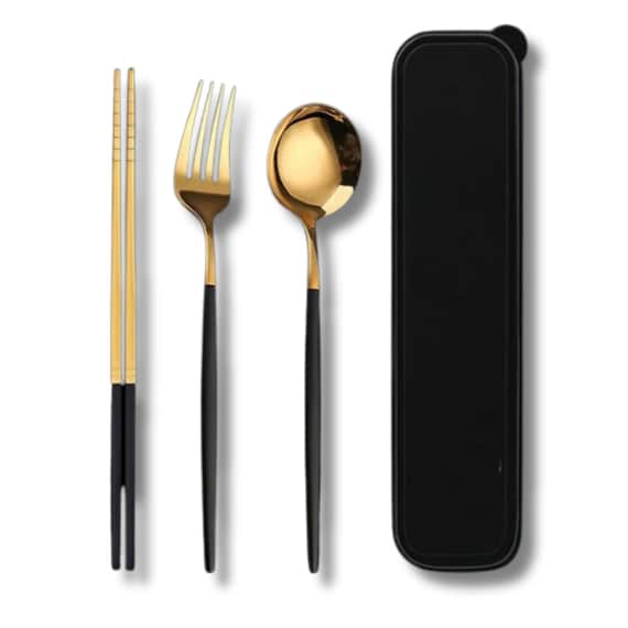 Travel Utensil Set, Portable Traveling, Fork, Spoon, Chopsticks