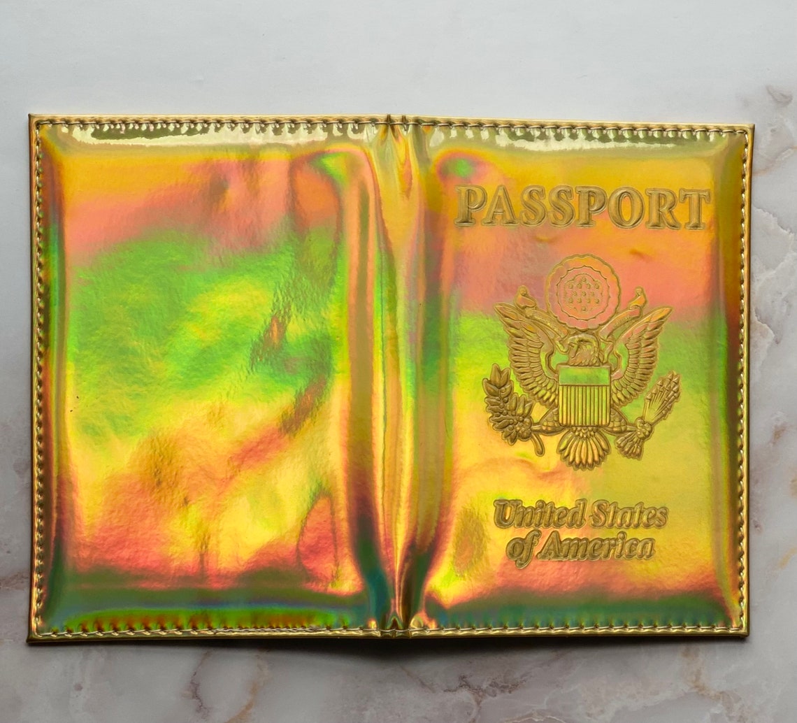 Holographic Passport Covers Passport Holder Travel Etsy