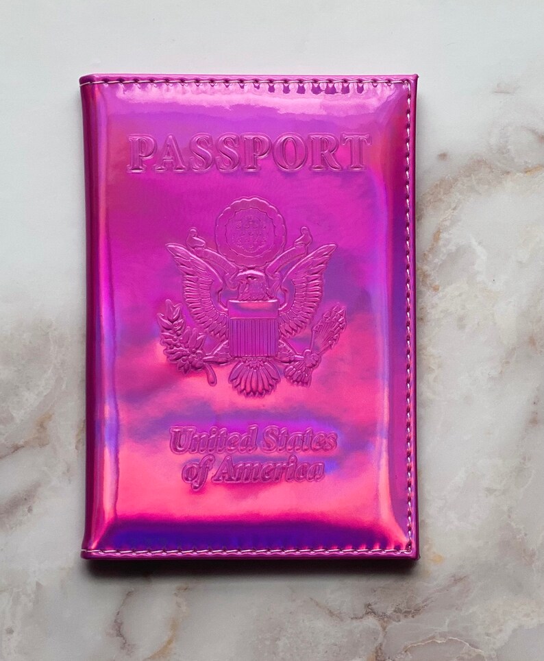 Holographic Passport Covers Passport Holder Travel Etsy
