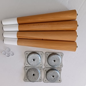 4 PCS Wooden Legs, Wooden Table, Coffee Table, Chair Legs, Furniture Legs with their apparatus