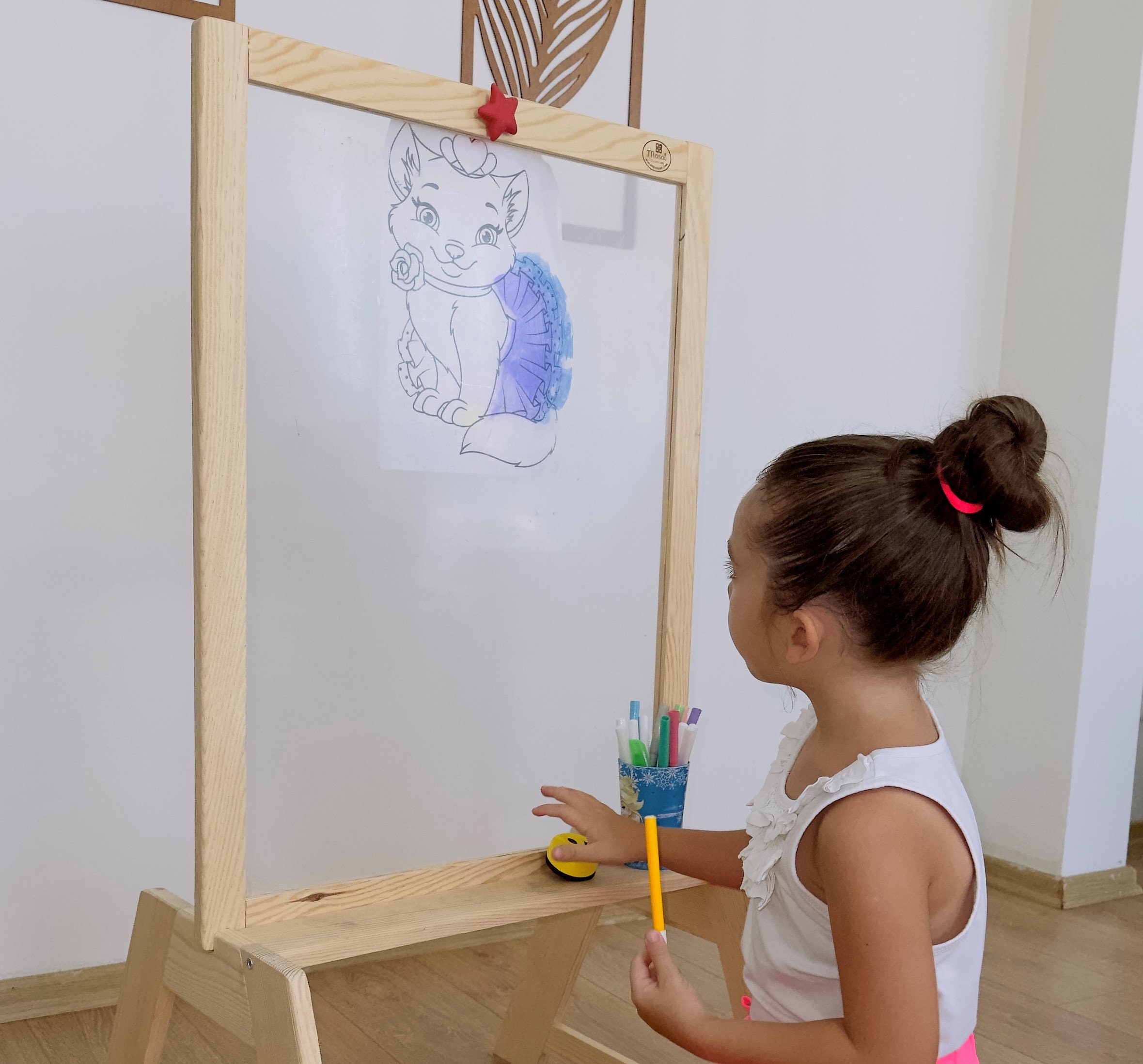 Buy EALING BABY 3-in-1 Art Easel for Kids With Dry-erase Board