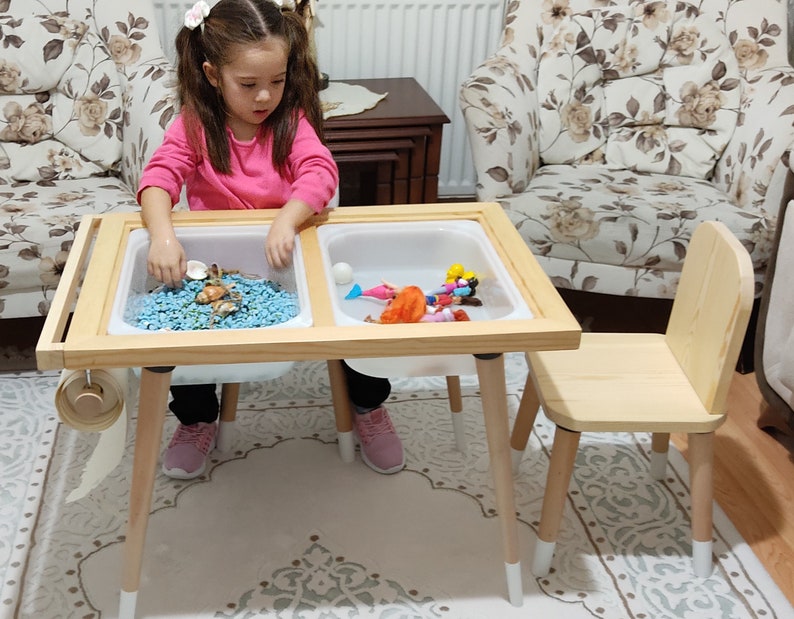 Water and Sand Activity Tablekids Sensory Ikea Binsgift for