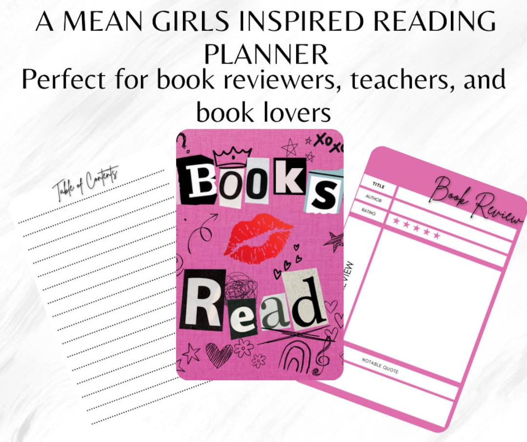 Burn Book Inspired Reading Journal Book Log Book Lovers - Etsy