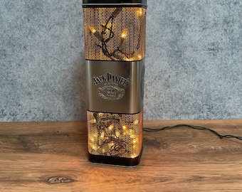 Valise publicitaire pour whisky JACK DANIEL'S TENNESSEE avec lumières jaunes