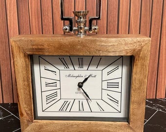 McLaughlin & Scott Cambridge Desk manteau de cheminée en bois naturel 2016 Rare