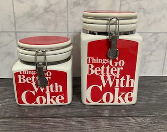 Ensemble de bidons Coca Cola 2007 : objet publicitaire vintage Gibson