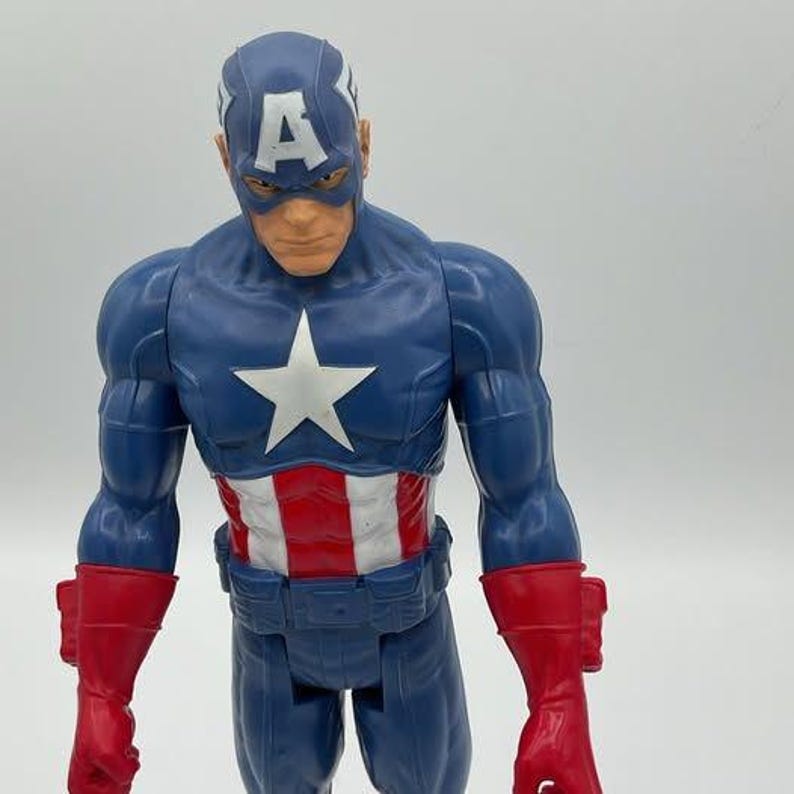 Captain America 11.5 inch Action Figure.Hasbro.EUC image 6