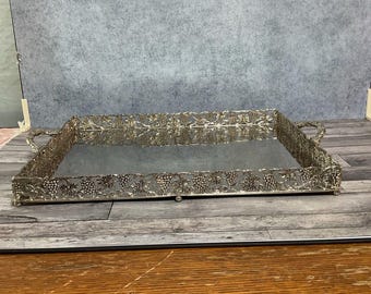 Vintage Gorham Heritage E/P Silverplated Tray ~ Engraved~c C of P