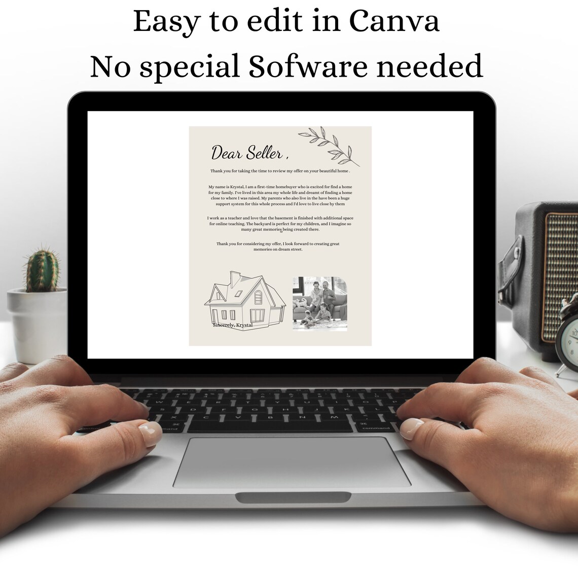 Editable Home Buyer Letter Template, Real Estate Love Letter Template