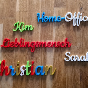 Lettere/nome personalizzati | anche multicolore | Stampato in 3D