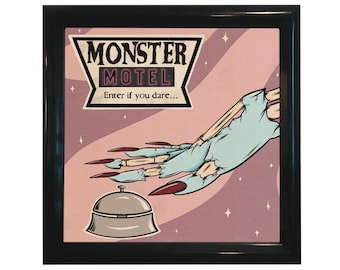 Monster Motel Zombie Hand Fine Art Print