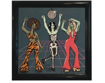 Haunted Disco Fine Art Print 8"x8"