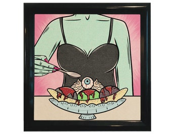 Spooky Sundae Ice Scream Fine Art Print