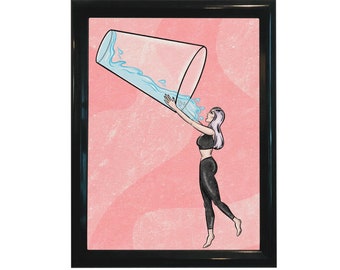 Stay Hydrated Fine Art Print 8"x10"