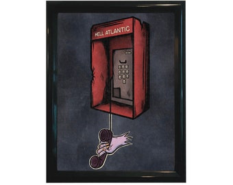 Calling Collect Payphone Fine Art Print 8”x10”
