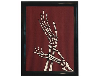 Twin Peaks Meanwhile Laura Palmer Skeleton Hands Fine Art Print