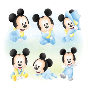 Mickey Minnie Watercolor Clipart, Cute Mickey Png, Cute Minnie Png ...