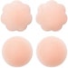 Thin Silicone Nipple Covers Nipple Daisies Stick On Strapless Breast Concealers Party Dress Covers Pads Pasties - Round or Flower Shape 