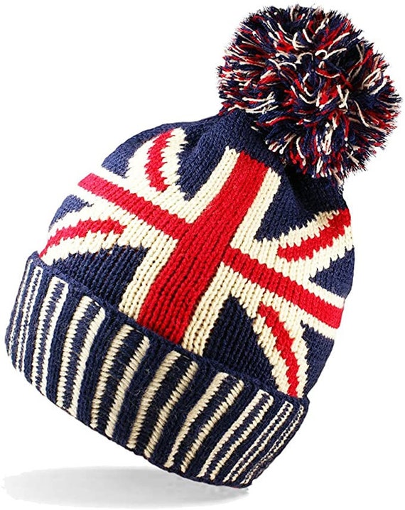 Unisex Thermal Union Jack Hat Bobble 