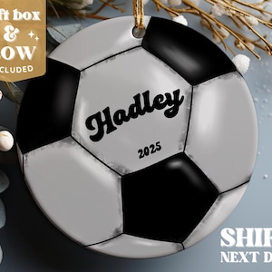 Sports Christmas Ornament 2025 - Kids Christmas Ornament - Soccer Ornament #176