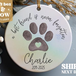 Pet Memorial Gift, Memorial Ornament, Custom Ornament, Pet Memorial, Christmas Ornaments, Custom Pet Ornament #3